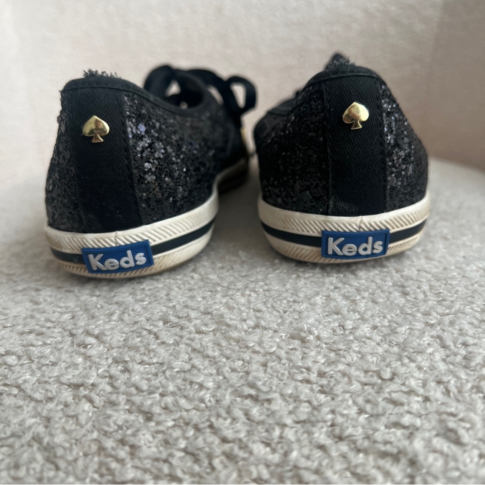 Kate Spade x Keds Glitter Sneakers in Black Size 8 - Picture 7 of 9